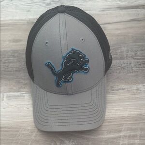 Gray & Black Detroit Lions Mesh Back Hat